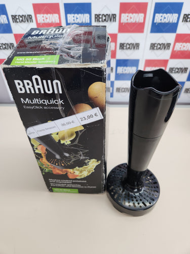 Accesorio Batidora de mano, compatible con batidoras Braun MultiQuick 7 y MultiQuick 9 con sistema EasyClick Plus color negro MultiQuick Masher Braun MQS300BK
